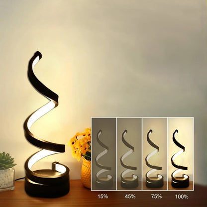 Spiral table lamp